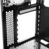 PC korpuss MODECOM AMIRANI ARGB Midi Tower, melns, rūdīts stikls, 2x200 mm priekšējie + 1x120 mm aizmugurējie ventilatori, USB-A 2x, USB-C 1x, atbalsta ATX/ITX, GPU līdz 35 cm