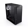 PC korpuss MODECOM AMIRANI ARGB Midi Tower, melns, rūdīts stikls, 2x200 mm priekšējie + 1x120 mm aizmugurējie ventilatori, USB-A 2x, USB-C 1x, atbalsta ATX/ITX, GPU līdz 35 cm