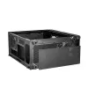 PC korpuss MODECOM AMIRANI ARGB Midi Tower, melns, rūdīts stikls, 2x200 mm priekšējie + 1x120 mm aizmugurējie ventilatori, USB-A 2x, USB-C 1x, atbalsta ATX/ITX, GPU līdz 35 cm