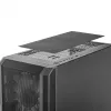PC korpuss MODECOM AMIRANI ARGB Midi Tower, melns, rūdīts stikls, 2x200 mm priekšējie + 1x120 mm aizmugurējie ventilatori, USB-A 2x, USB-C 1x, atbalsta ATX/ITX, GPU līdz 35 cm