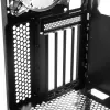 PC korpuss MODECOM AMIRANI ARGB Midi Tower, melns, rūdīts stikls, 2x200 mm priekšējie + 1x120 mm aizmugurējie ventilatori, USB-A 2x, USB-C 1x, atbalsta ATX/ITX, GPU līdz 35 cm