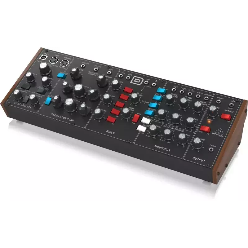 Sintezators Behringer Model D Melns Korpuss melns Barošanas avots DC AC
