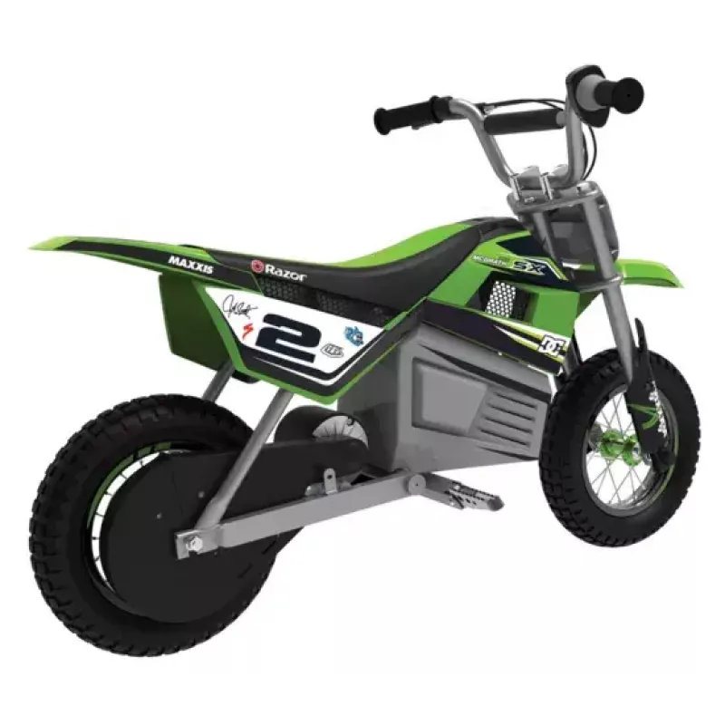 Elektriskais skrejritenis Razor Dirt Rocket SX350 McGrath — 24 V, 22 km/h, 12 collu riteņi, viens sēdeklis, melns