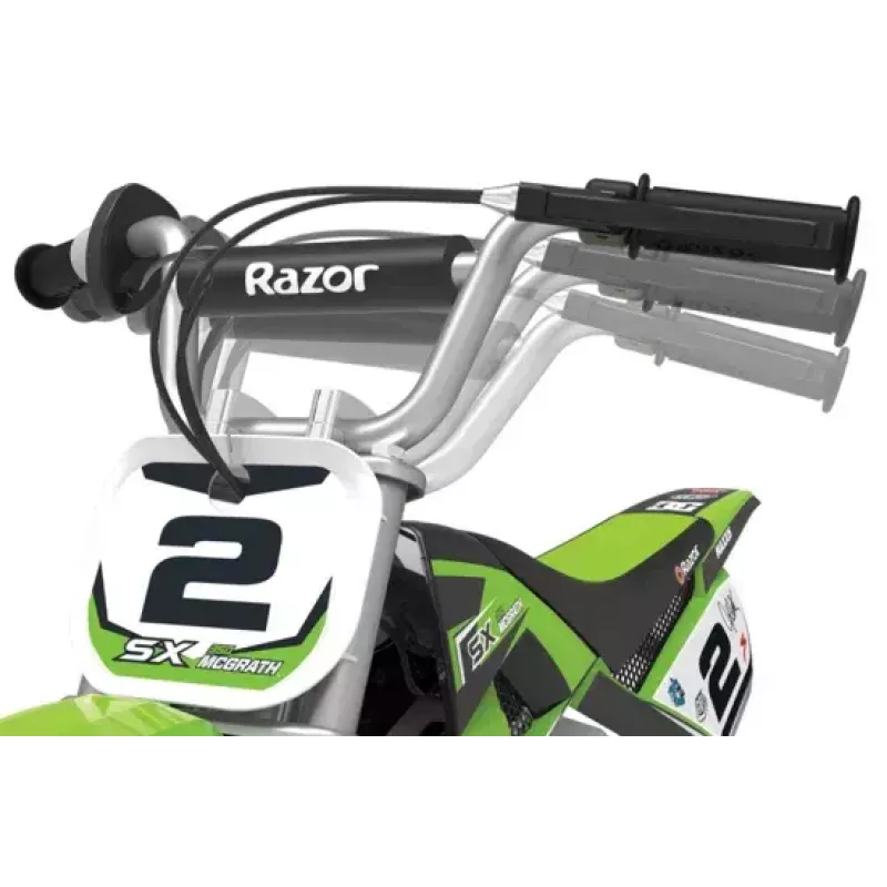 Elektriskais skrejritenis Razor Dirt Rocket SX350 McGrath — 24 V, 22 km/h, 12 collu riteņi, viens sēdeklis, melns