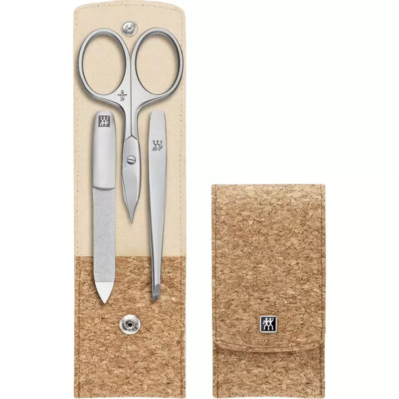 manikīra komplekts ZWILLING Twinox 97690-006-3 korķa futrālis 3 gab.