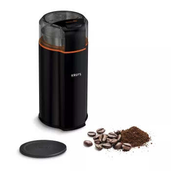 Asmeņu kafijas dzirnaviņas Krups Silent Vortex GX3328 175 W melnas 90 g ietilpība