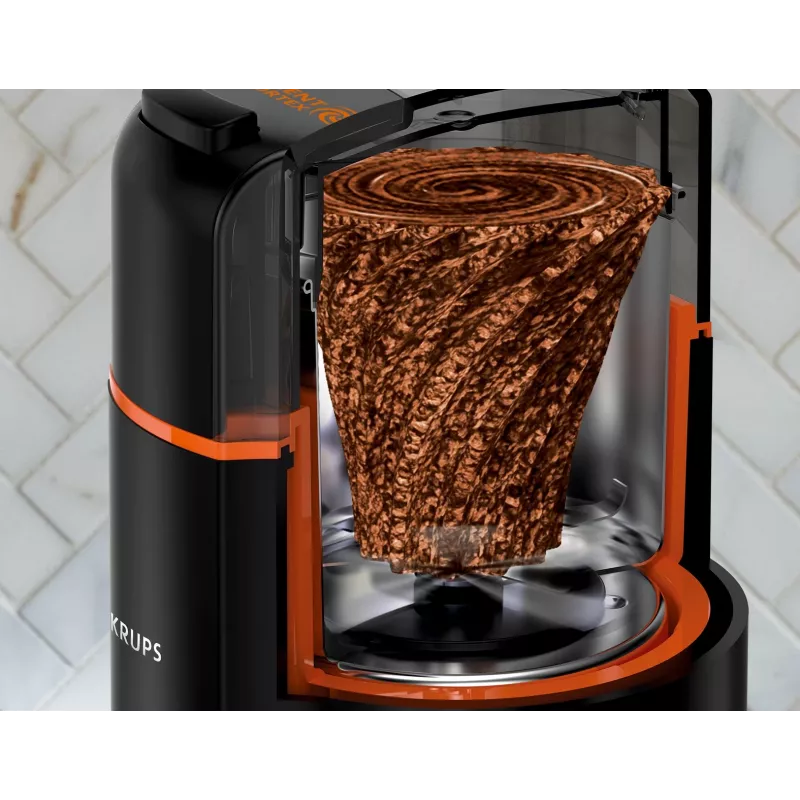 Asmeņu kafijas dzirnaviņas Krups Silent Vortex GX3328 175 W melnas 90 g ietilpība