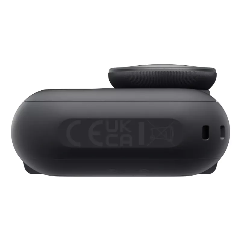Sporta darbības kamera Insta360 GO Ultra Standard Melns — 4K Ultra HD 3840×2880, 1/1,28 collu sensors, 240 kadri/s, Wi‑Fi, iebūvēts displejs, MicroSD, 52,9 g