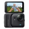 Sporta darbības kamera Insta360 GO Ultra Standard Melns — 4K Ultra HD 3840×2880, 1/1,28 collu sensors, 240 kadri/s, Wi‑Fi, iebūvēts displejs, MicroSD, 52,9 g