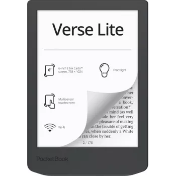 E-book reader PocketBook Verse Lite 6 inch E Ink Carta, 8 GB, Wi‑Fi, pelēka