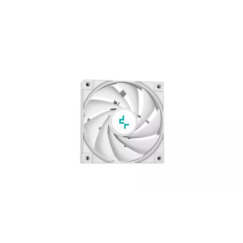 Viss vienā šķidruma dzesētājs DeepCool LT520 WH, balts, 240mm radiators, 2x120mm FDB ventilatori, PWM, LGA/AM4/AM5/sTR4 atbalsts