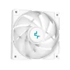 Viss vienā šķidruma dzesētājs DeepCool LS520 SE WH — 240 mm radiators, 2x 120 mm PWM ventilatori, balts, vara pamatne