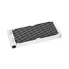 Viss vienā šķidruma dzesētājs DeepCool LS520 SE WH — 240 mm radiators, 2x 120 mm PWM ventilatori, balts, vara pamatne
