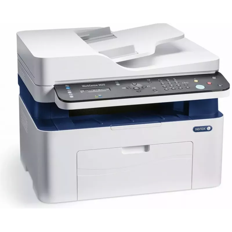 Daudzfunkciju ierīce Xerox WorkCentre 3025/NI — Vienkrāsains lāzera DFP, 20 lpp./min, Wi‑Fi, Ethernet, A4, 1200x1200 DPI