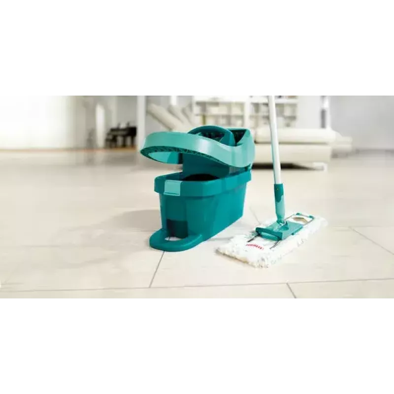 Mop Leifheit 55045 Wet Microfiber — plakans mitrais mops ar mikrošķiedras galviņu grīdu tīrīšanai