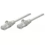 komutācijas kabelis INTELLINET Cat5e U/UTP 3 m, pelēks, CCA, RJ-45–RJ-45, 350 MHz
