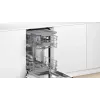 Iebūvēta trauku mazgājamā mašīna Bosch Serie 4 SPV4HMX10E, kompakta, 10 galda klājumu ietilpība, 44 dB, energoefektivitātes klase E