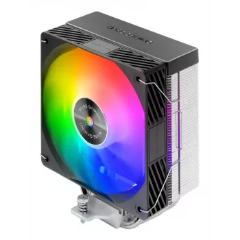 Gaisa dzesētājs TACENS Mars Gaming MCPU-X4ARGB — 120 mm ARGB ventilators, 4 siltuma caurules, TDP 220 W, PWM, LGA1200 atbalsts