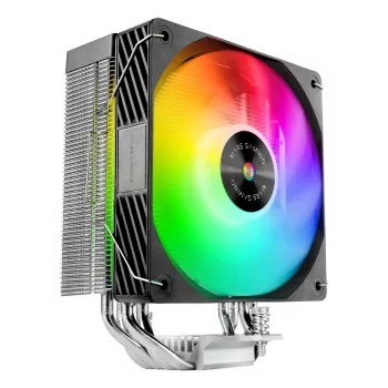 Gaisa dzesētājs TACENS Mars Gaming MCPU-X4ARGB — 120 mm ARGB ventilators, 4 siltuma caurules, TDP 220 W, PWM, LGA1200 atbalsts