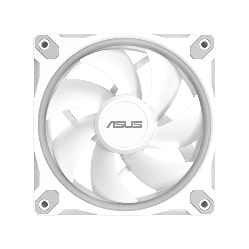 Ventilators ASUS Prime MR120 ARGB balta 120 mm slīdgultņu korpusa ventilators
