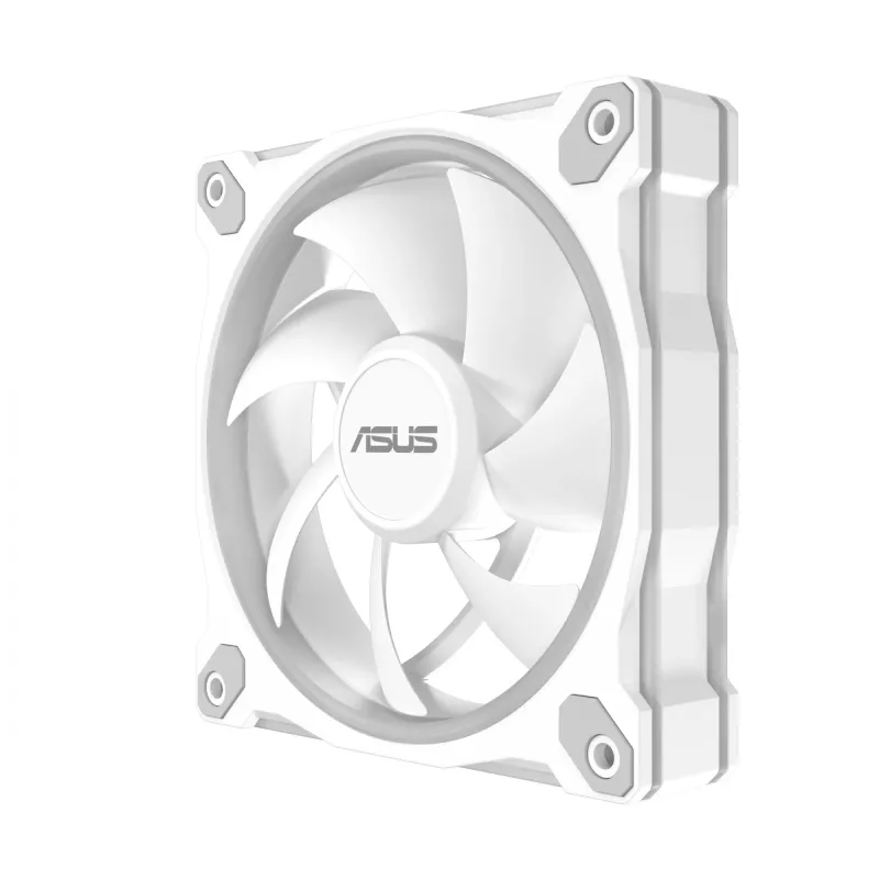 Ventilators ASUS Prime MR120 ARGB balta 120 mm slīdgultņu korpusa ventilators
