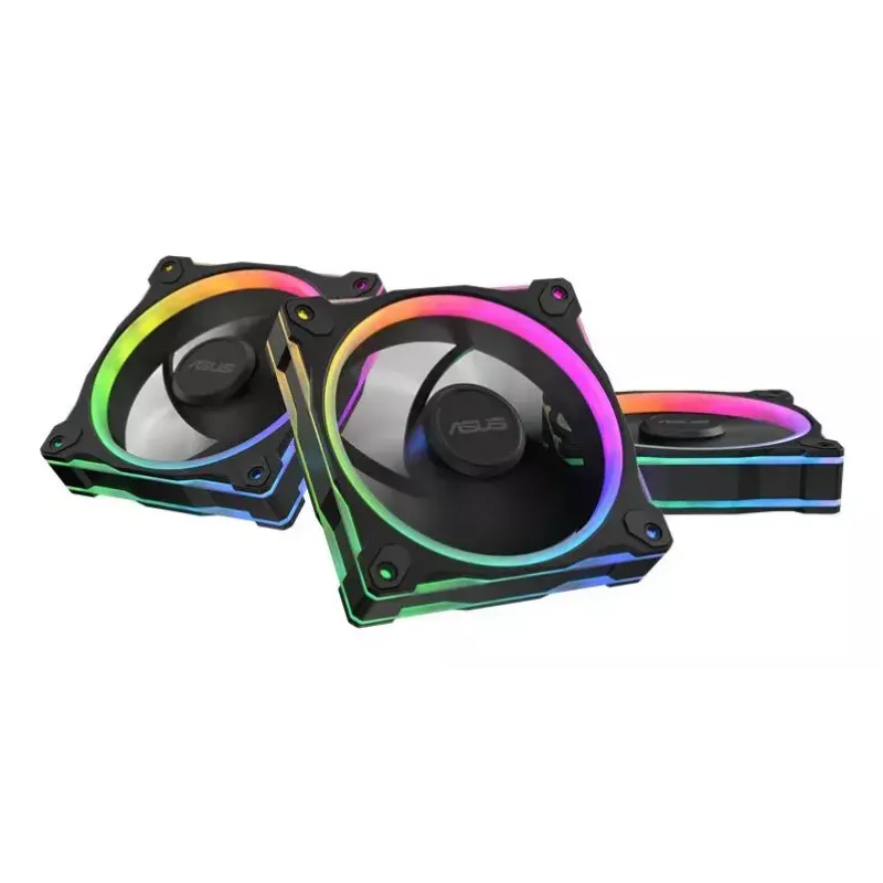 Ventilators ASUS Prime MR120 ARGB melns 120 mm slīdgultnis PWM 1600 RPM 58 CFM