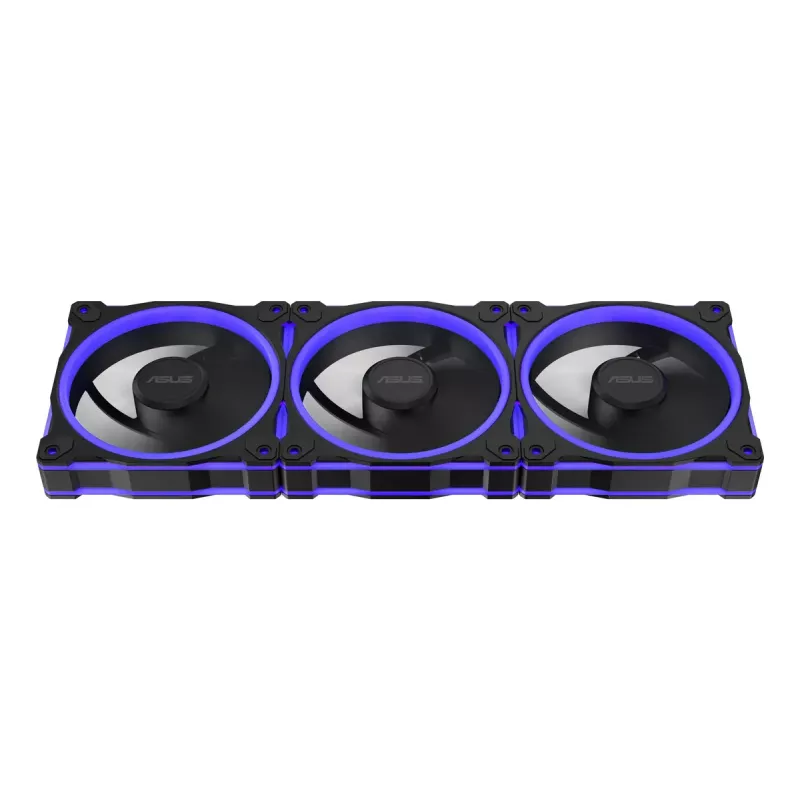 Ventilators ASUS Prime MR120 ARGB melns 120 mm slīdgultnis PWM 1600 RPM 58 CFM