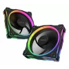 Ventilators ASUS Prime MR120 ARGB melns 120 mm slīdgultnis PWM 1600 RPM 58 CFM