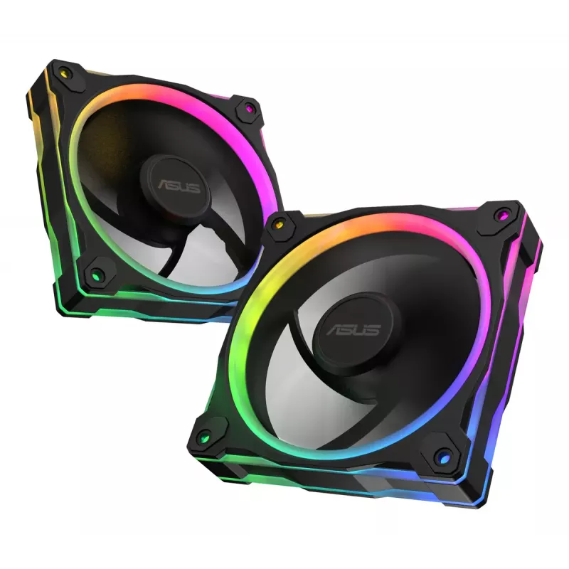Ventilators ASUS Prime MR120 ARGB melns 120 mm slīdgultnis PWM 1600 RPM 58 CFM