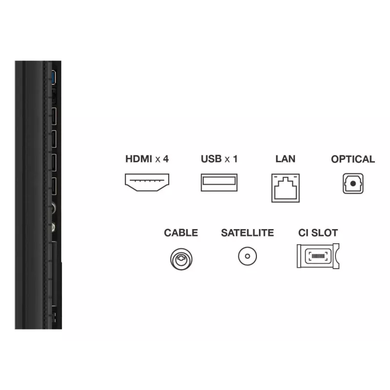 Smart TV TCL 85P89K 85 collas (216 cm) QLED 4K UHD, Google TV, HDR10+, 450 cd/m², 3840×2160