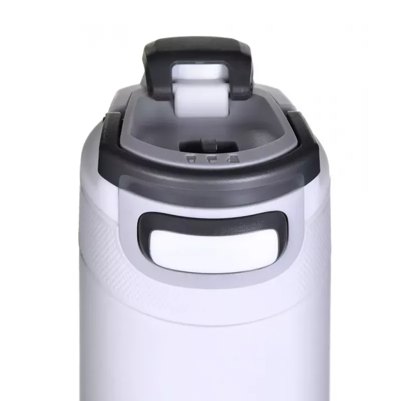 Izolētā pudele Kambukka Elton 600 ml Krīta balts — vakuuma termoss, 18/8 nerūsējošais tērauds, necaurlaidīgs, Snapclean vāks