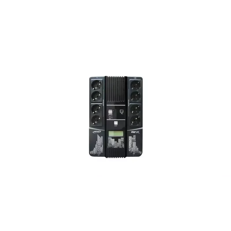 Nepārtrauktās barošanas avots UPS Infosec Zen-X 1000 1 kVA 600 W 8 maiņstrāvas ligzdas