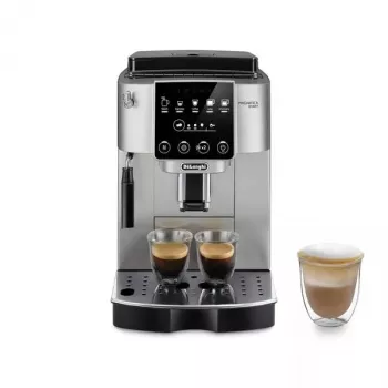 Espresso kafijas automāts De’Longhi Magnifica S ECAM220.30.SB — 1,8 L ūdens tvertne, 250 g pupiņu tvertne, iebūvēta dzirnaviņas un piena putotājs