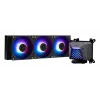 Universāls šķidruma dzesētājs MSI MAG Coreliquid A15 240 — 240 mm radiators, 2×120 mm ventilatori, LGA1700/AM4/AM5, melns