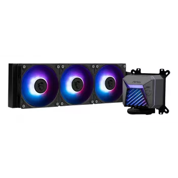Universāls šķidruma dzesētājs MSI MAG Coreliquid A15 240 — 240 mm radiators, 2×120 mm ventilatori, LGA1700/AM4/AM5, melns