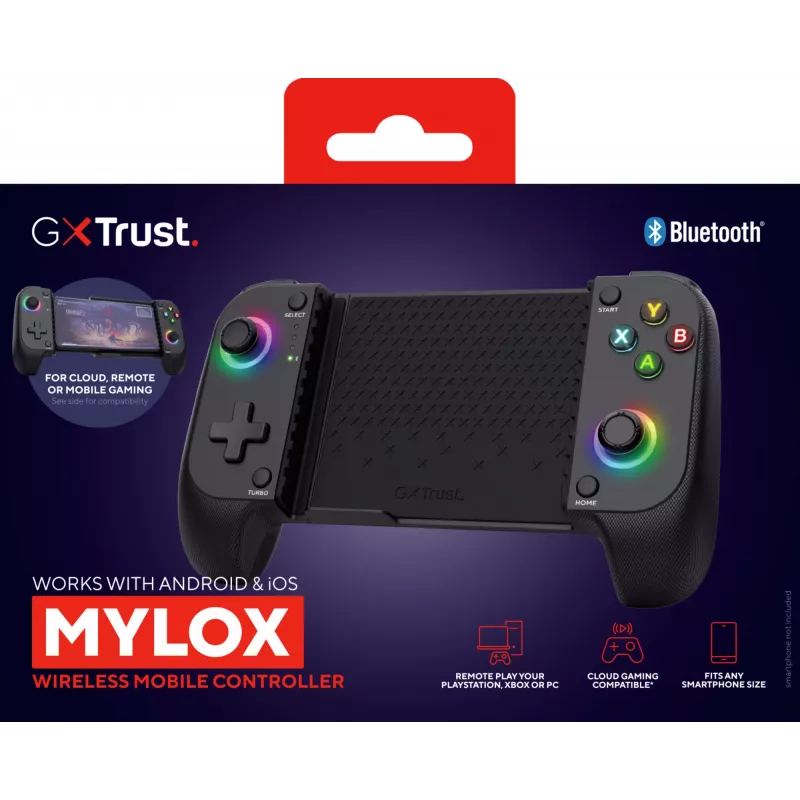 Trust GXT 735 Mylox Melns Bluetooth Gamepad Analogue / Digital Android, iOS
