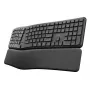 Trust Keyra Ergonomic vairāku ierīču bezvadu tastatūra