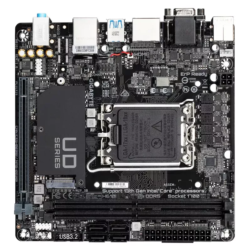 Mātesplate GIGABYTE H610I, Intel H610, LGA 1700, Mini-ITX