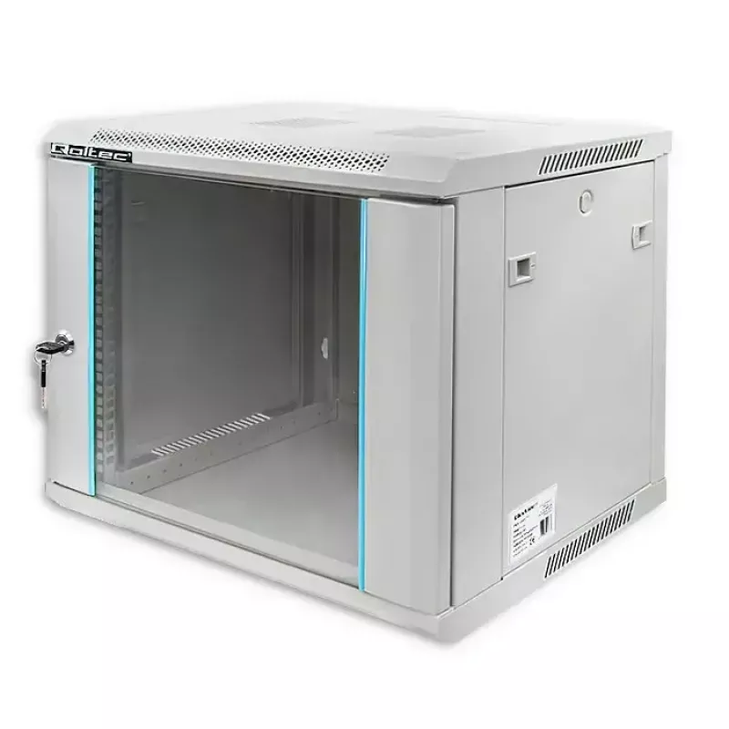 19 collu plauktu skapis QOLTEC 9U modelis 54484, izmēri 600x500x450 mm