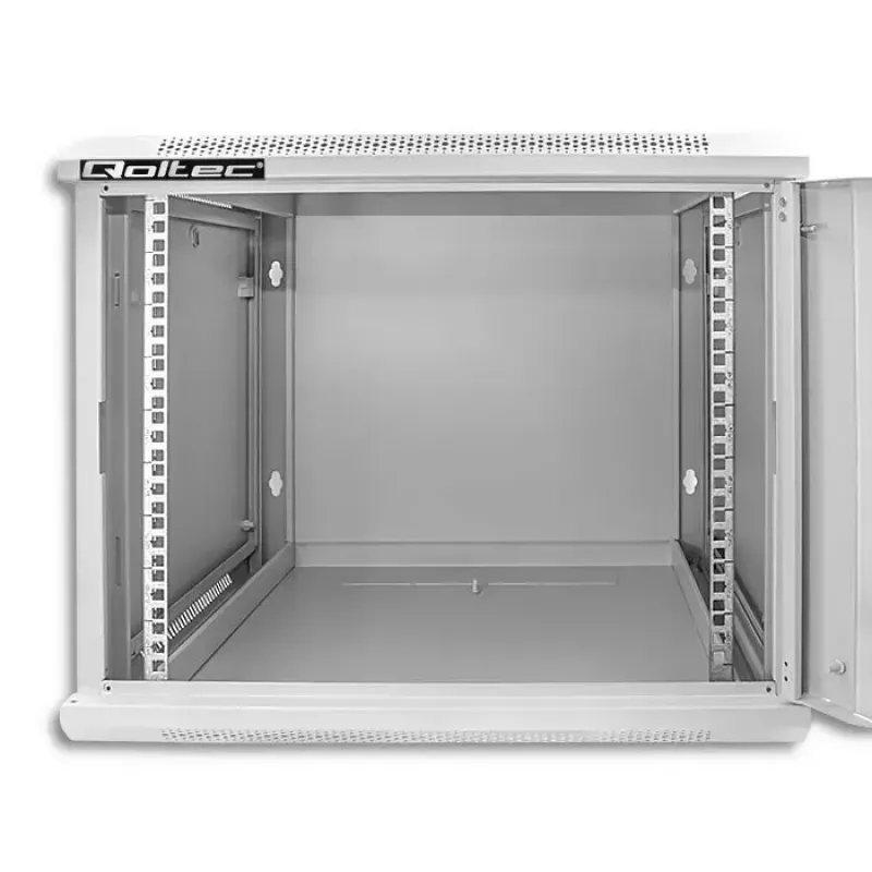 19 collu plauktu skapis QOLTEC 9U modelis 54484, izmēri 600x500x450 mm