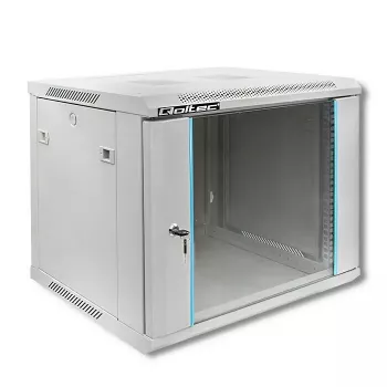 19 collu plauktu skapis QOLTEC 9U modelis 54484, izmēri 600x500x450 mm