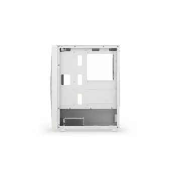 PC korpuss KRUX VAKO KRXD005 ATX melns — rūdīts stikls, RGB, atbalsta Micro-ITX/ATX, 2x3,5 collu + 2x2,5 collu nodalījumi, GPU līdz 31 cm