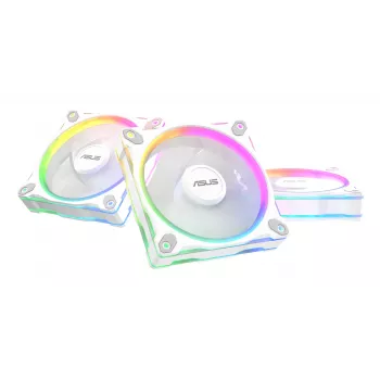 Korpusa ventilators ASUS Prime MR120 ARGB balta 120 mm, 1600 RPM, PWM, Sleeve bearing, 58 CFM