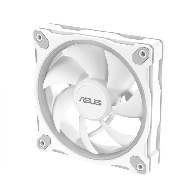 Korpusa ventilators ASUS Prime MR120 ARGB balta 120 mm, 1600 RPM, PWM, Sleeve bearing, 58 CFM