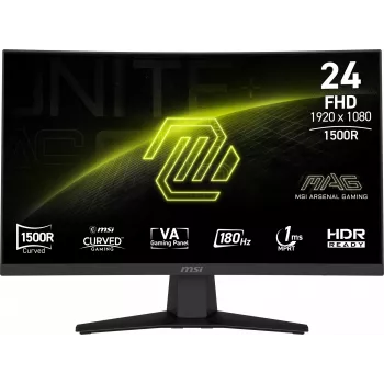 MSI MAG 244C datora monitors 59,9 cm (23,6 collas) 1920 x 1080 Full HD LCD melns