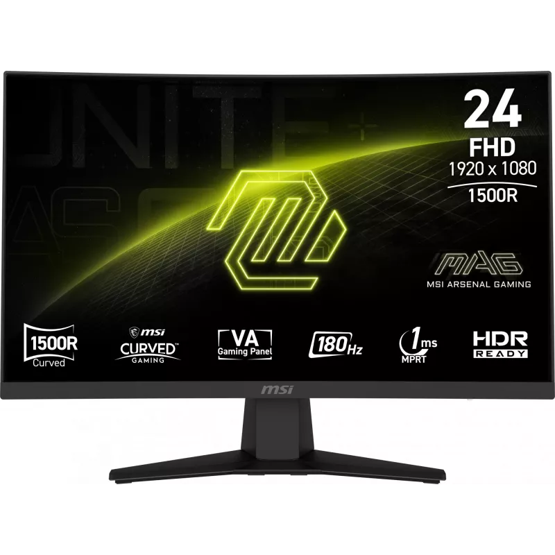 MSI MAG 244C datora monitors 59,9 cm (23,6 collas) 1920 x 1080 Full HD LCD melns