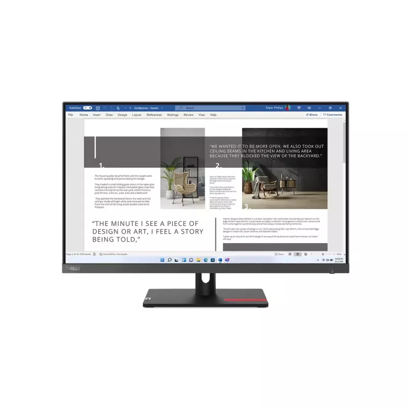 Monitors Lenovo ThinkVision S27i-30 27 collu Full HD IPS LED 1920×1080, 100 Hz, 300 cd/m², 6 ms, HDMI x2, VESA 100×100