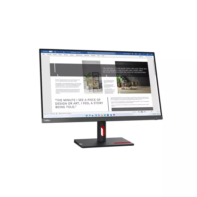 Monitors Lenovo ThinkVision S27i-30 27 collu Full HD IPS LED 1920×1080, 100 Hz, 300 cd/m², 6 ms, HDMI x2, VESA 100×100