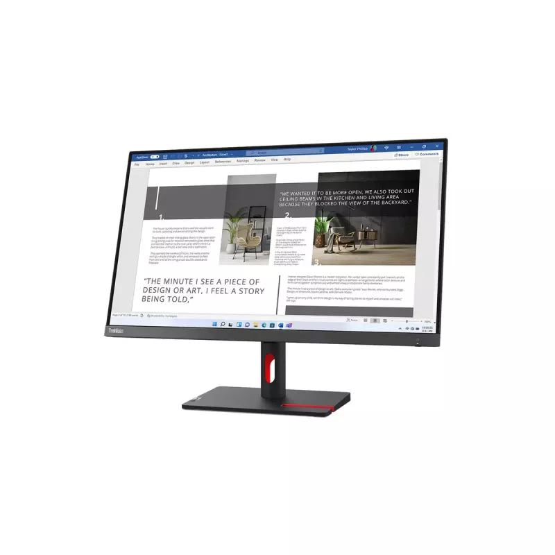 Monitors Lenovo ThinkVision S27i-30 27 collu Full HD IPS LED 1920×1080, 100 Hz, 300 cd/m², 6 ms, HDMI x2, VESA 100×100