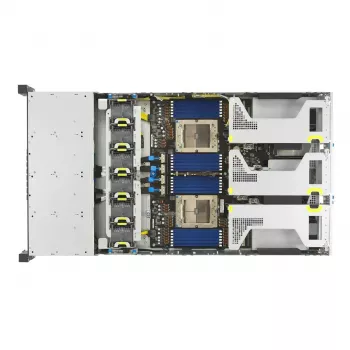 Servera statīva platforma ASUS RS720A-E13-RS24G 2U AMD, 24x 2,5 collu sloti, 2x SP5 CPU, 24 DIMM DDR5, 3 TB max, Aspeed AST2600